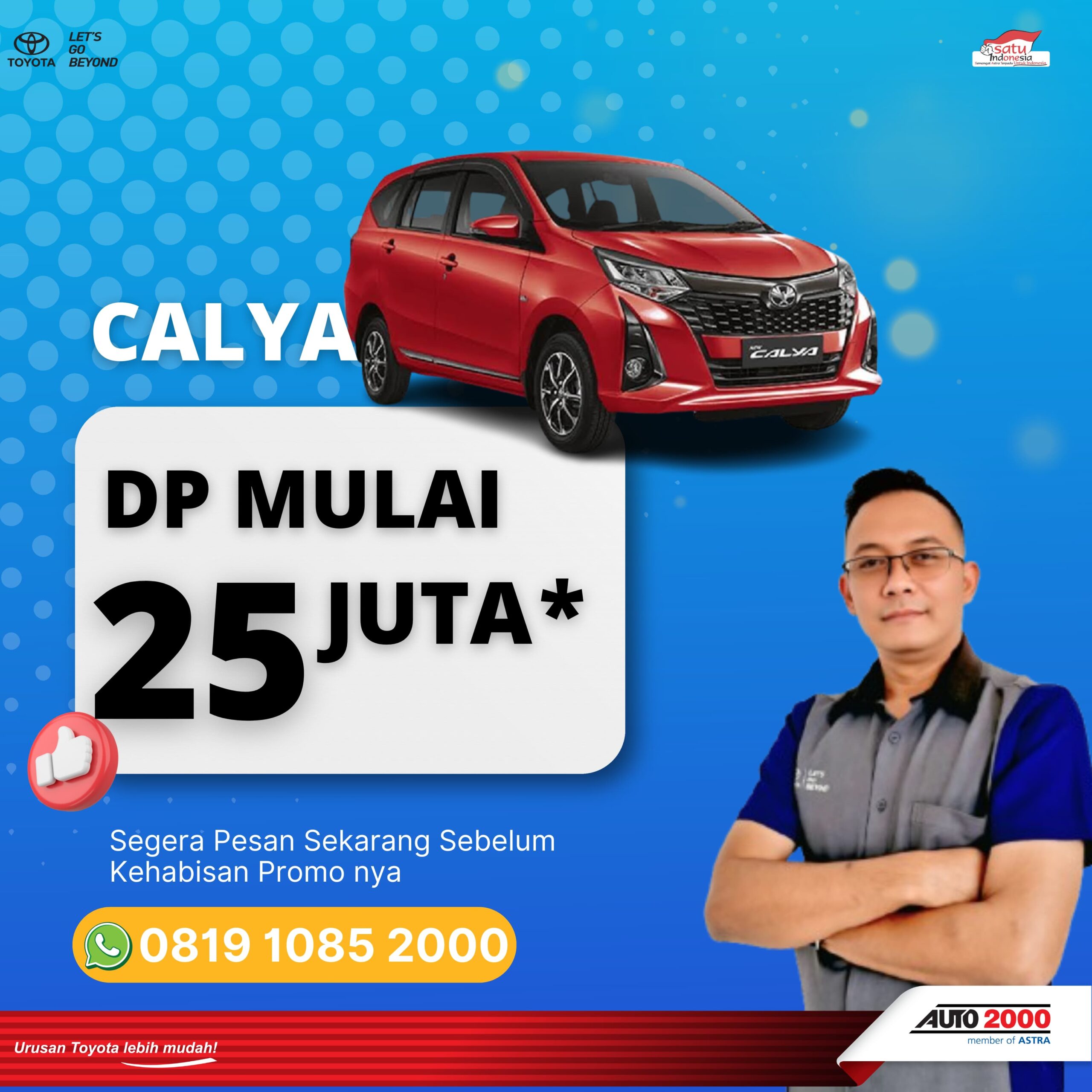 dealer toyota majalengka - harga calya - kredit calya