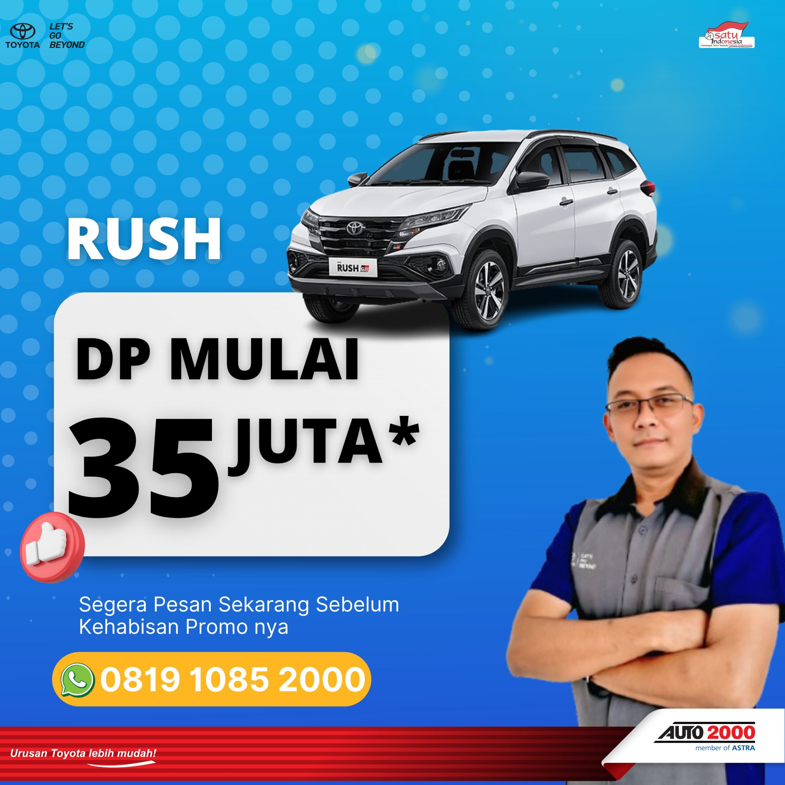 dealer toyota majalengka - harga rush - kredit rush