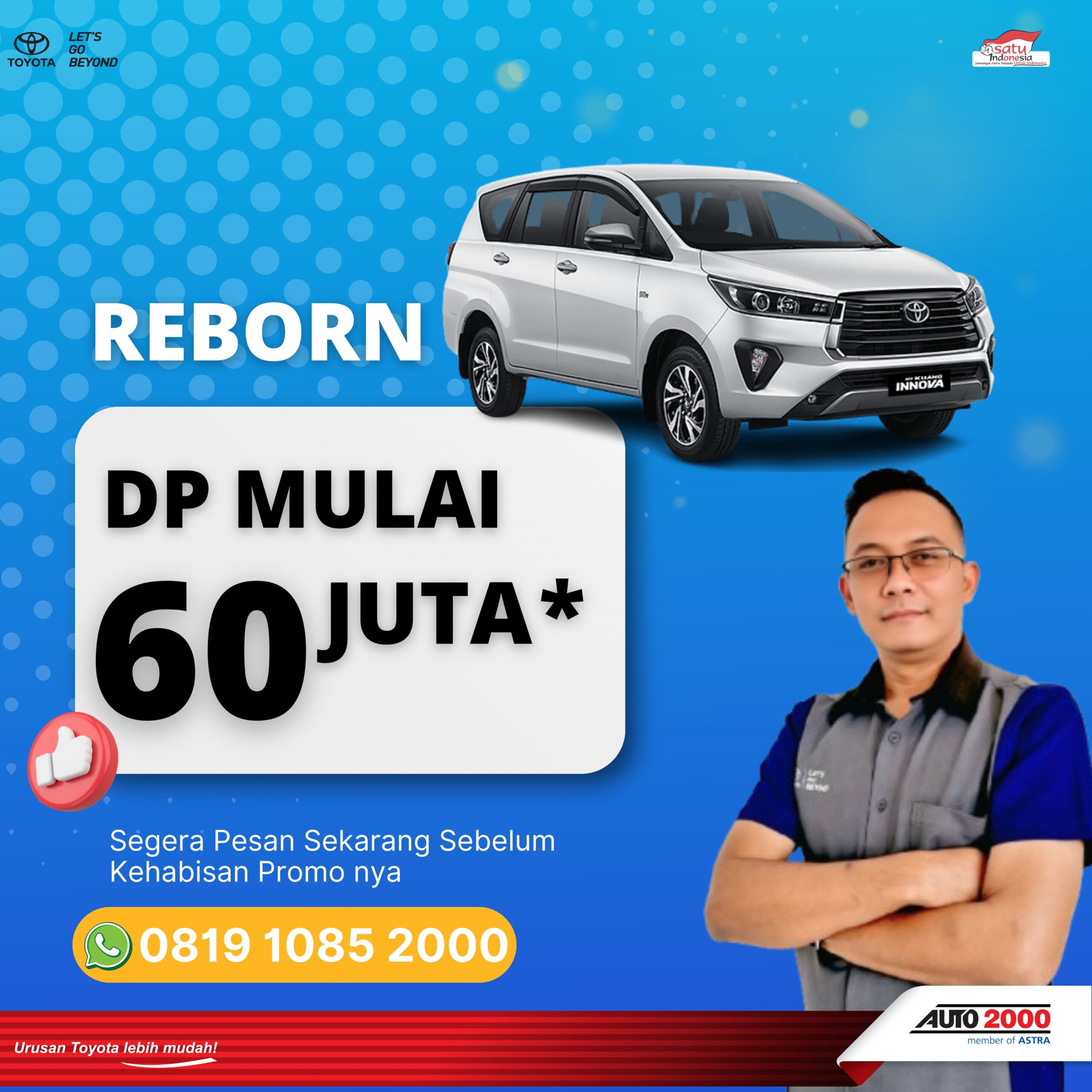 dealer toyota majalengka - harga innova reborn - kredit innova reborn