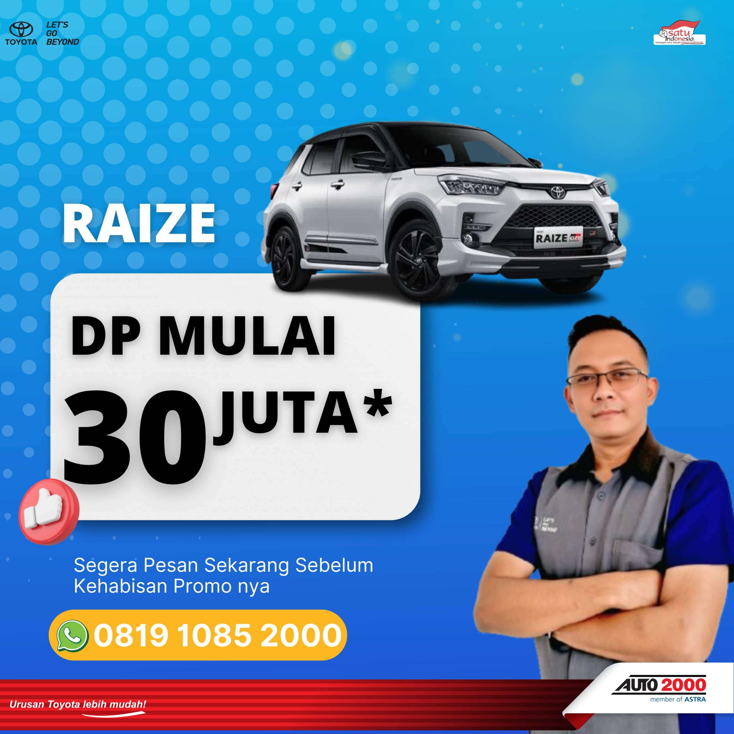 dealer toyota majalengka - harga raize - kredit raize